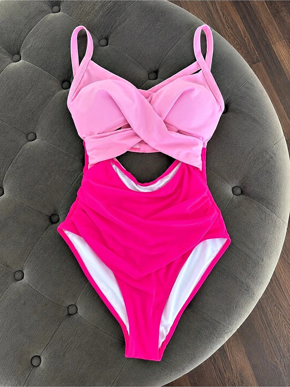 Pink One-Piece Swimsuit Like New